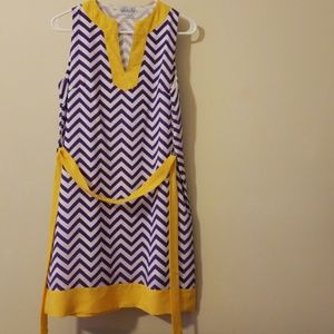 Purple chevron dress